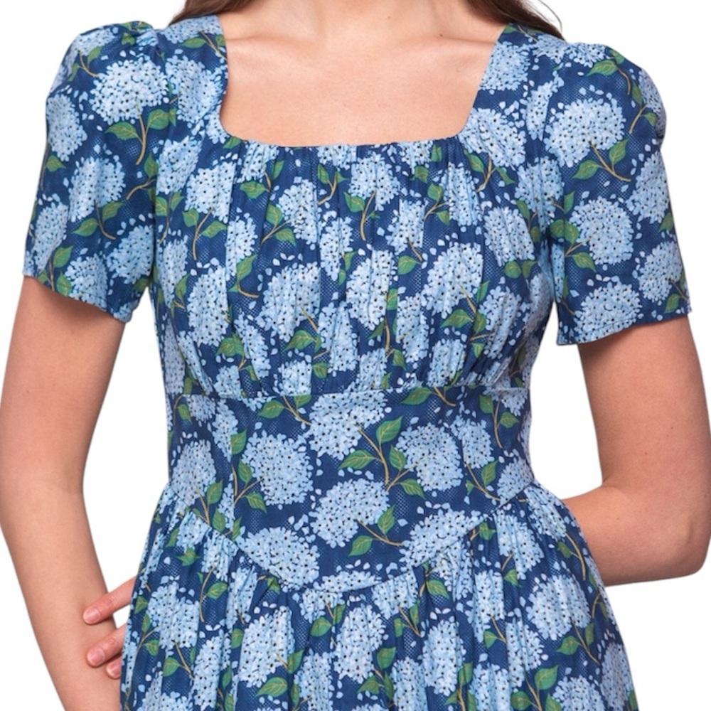 Ivy City Co Tate Blue Floral Midi Dress - Picture 5 of 11